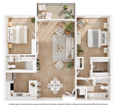 A floor plan of a house with a kitchen, living room, dining room, and bathroom.